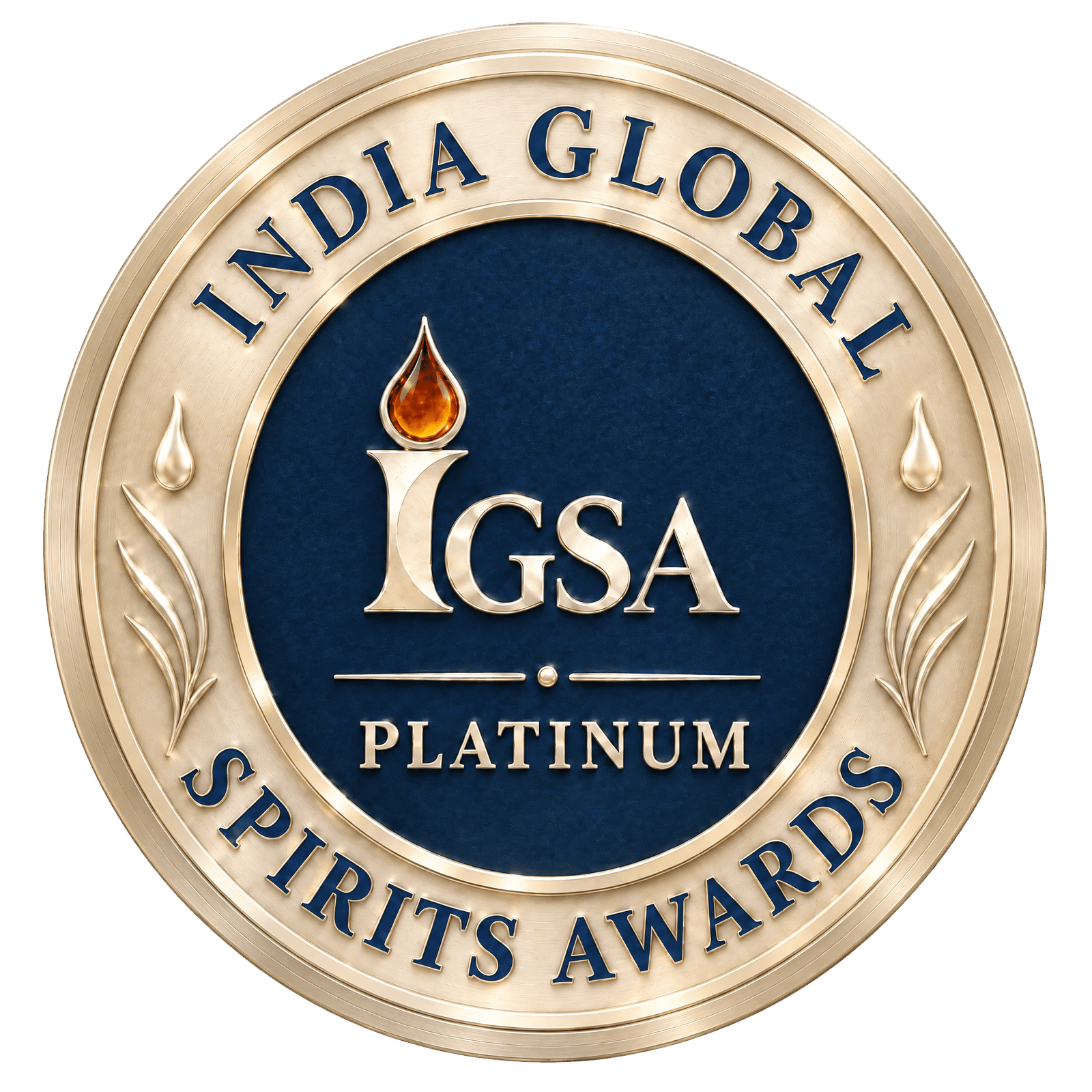 IGSA Platinum spirits award medal